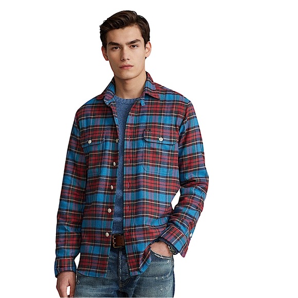 Polo by Ralph Lauren Classic Fit Performance Flannel Shirt - Picture 1 of 16